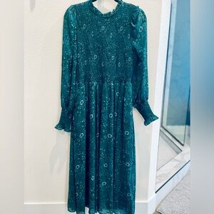 Madewell Floral Long Sleeve Maxi Dress